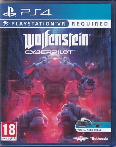 Wolfenstein - Cyberpilot  - PS4 PS-VR (A Grade) (Genbrug)